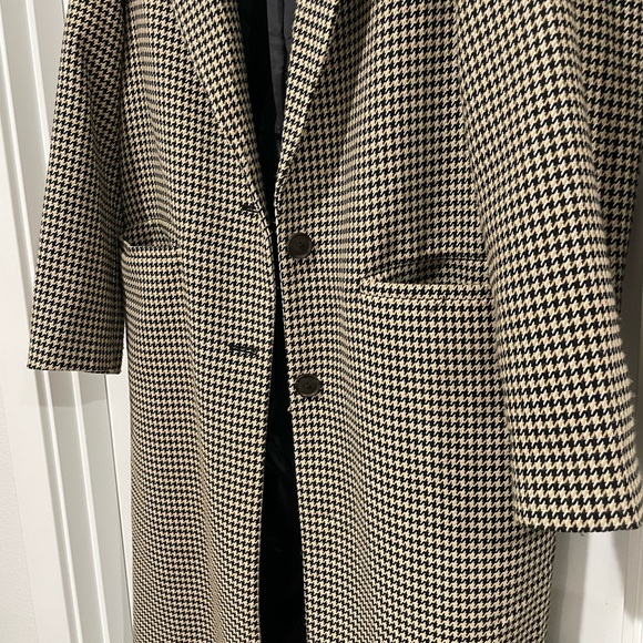 a new day Jackets & Blazers - a new day Black and Cream Houndstooth Coat